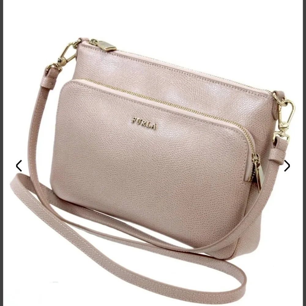Furla Cearm Leather Shoulder Bag 2-Way – Authentic Pre-Owned